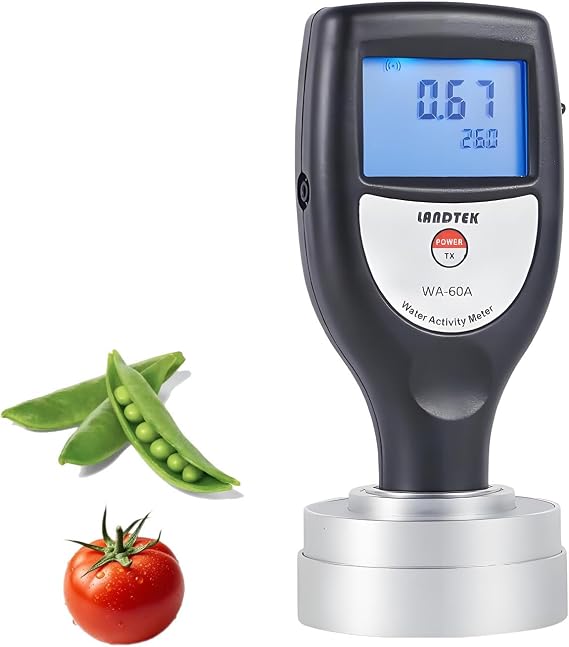 Water Activity Meter,Portable Digital Water Activity Meter, Smart Water Tester, for Food Jerky Dried Fruit Grain Vegetable AW Monitor