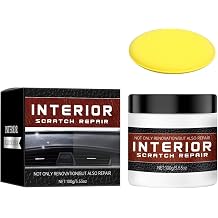 Interior Car Scratch Repair Wax for Dashboard & Plastic Trim - Quick Scratch Remover, Restores Shine, Easy to Use, 100g