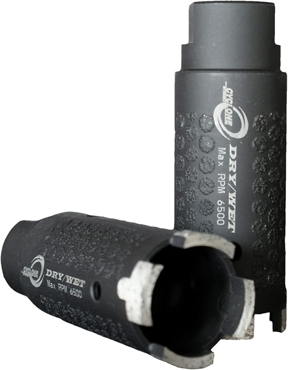 1-1/2" Cyclone Dry T-Type Diamond Core Bit with Side Protection