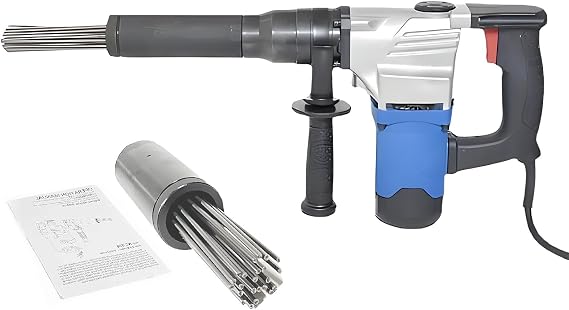 1100W Universal Needle Scaler Electric Rust Removal Gun Rust Remover Gun Needle Type Rust Removal Gun Welding Slag Removal Tool Antirust,110V