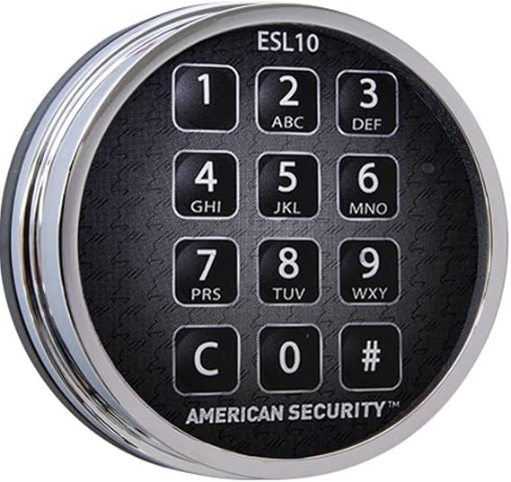 0615772 ESL10XL Standard Bolt Electronic Safe Lock (Chrome)