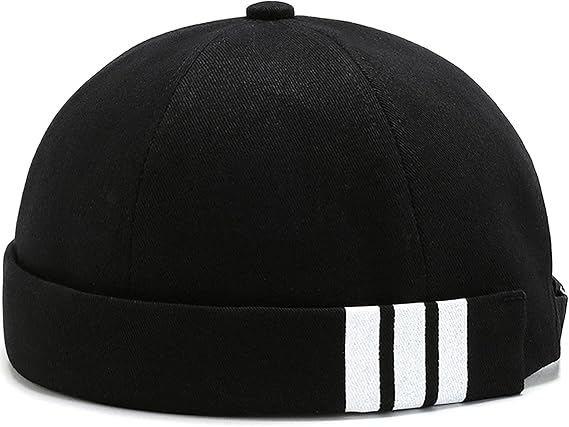 Brimless Docker Cap for Men Sailor Cap Skullcap Beanie Hat