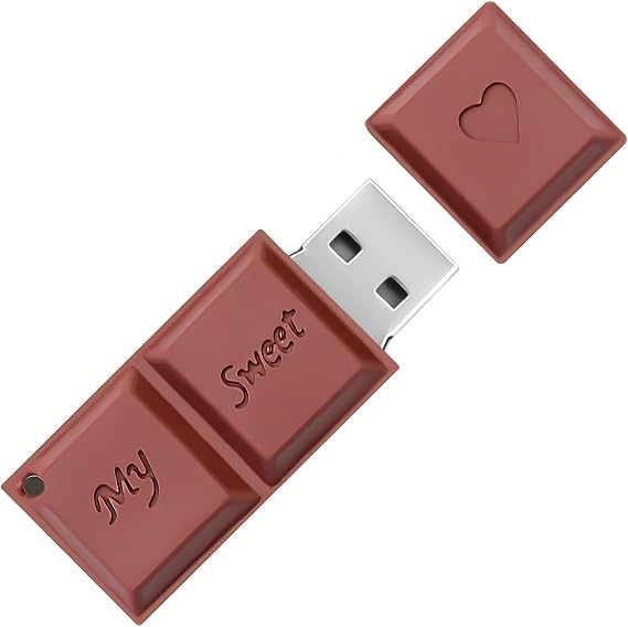 32GB USB Flash Drive Chocolate-Shaped, BorlterClamp Novelty USB Drive Thumb Drive Memory Stick for External Data Storage