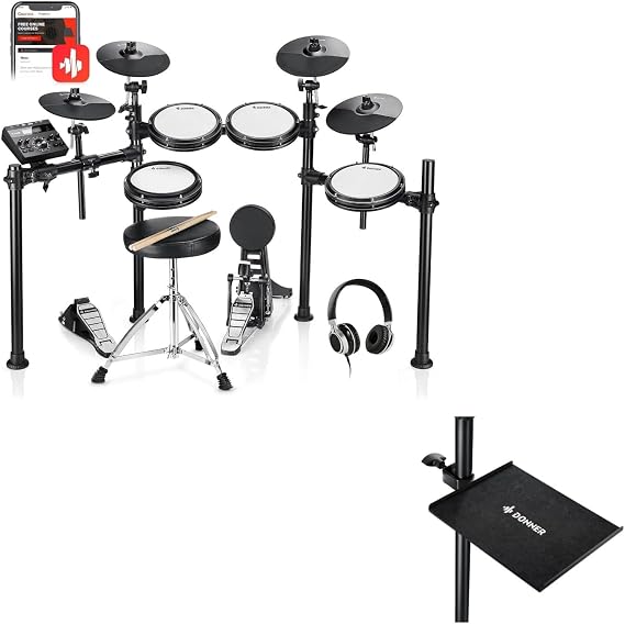 Donner DED-200X Electronic Drum Set+Donner Percussion Table