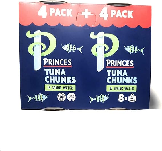 Princes Tuna Chunks in Spring Water, 8x145g