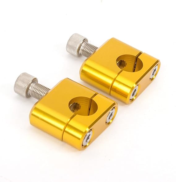 Handlebar Risers Handle Bar Riser For Protaper For MX For Enduro For CRF For YZF For KXF For MT07 For MT09 HandleBar Fat Bar Risers Mount Clamp 22mm Adapter Handle Bar Clamps (Color : 22mm gold)