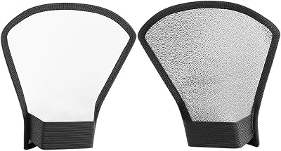 Neewer Flash Diffuser SilverWhite Reflector for Nikon Speedlite SB-600,SB-800,SB-900,Canon Speedlite 380EX 430EX 550EX 580EX Vivita Flash Sunpack Sony Pentax Olympus Yongnuo Neewer Godox Flash
