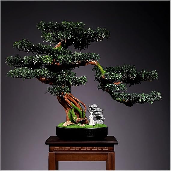 Artificial Bonsai Tree Simulation Welcome Pine Bonsai Living Room Desktop Green Plants Potted Porch Artificial Plant Thuja Ornaments Suitable as Artificial Trees