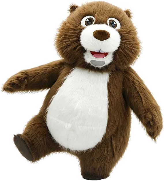 Giant Inflatable Bear Costume for Adult Blow Up Bear Suit Halloween Outfit Cosplay Party & Carnival