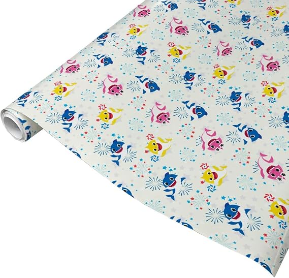 Baby Shark Celebration Gift Wrap - Officially Licensed - 20 in x 30 in