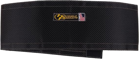 Heatshield Products 502513 Battery Insulation Kit, Stealth Heatshield, 1200 Degrees, Hook and Loop Closure, Group 27F Batteries, Woven Fiberglass, Black Carbon Fiber Look, Each
