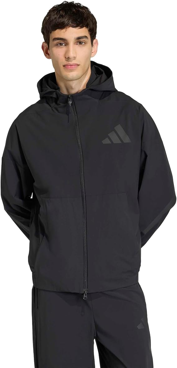 adidas Mens Z.N.E. Woven Athletic Outerwear Casual - Black