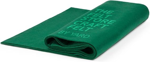 The Felt Store Craft Felt by The Yard Soft, Plush, Durable Felt Fabric for DIY Arts & Crafts, Decorations, Embroidery & Sewing Material | Assorted Colors Craft Supply Emerald Green