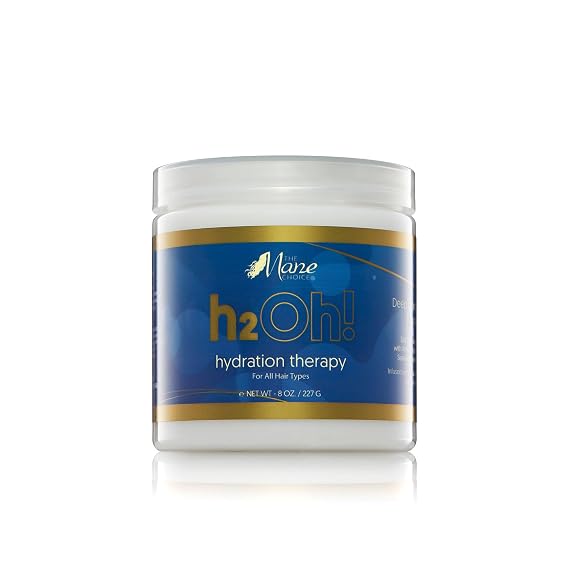 The Mane Choice H2Oh! Hydration Therapy Hair Masque 8 Oz | Deep moisture treatment, infused with sea minerals and biotin, nourishes dry strands, leaves hair soft, shiny and manageable