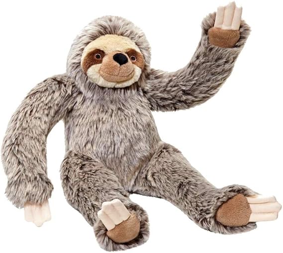 Fluff and Tuff Tico Sloth Plush Dog Toy, Large, 15-Inches