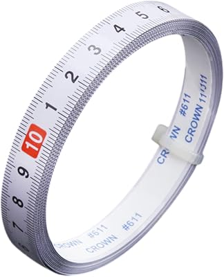 Self Adhesive Measuring Tape Left-Right Reading Carbon Steel Tape Ruler Metric Scale For T Track Routers Table