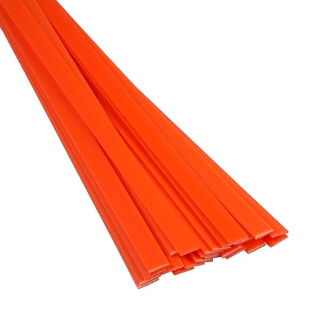 Polyvance High Density Polyethylene (HDPE) Plastic Welding Rod, 3/8" x 1/16", 30 ft., Orange