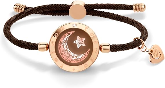 TOTWOO Single Bracelet for Couples - Vibration Glow Touch Function - Bluetooth Pairing for Long Distance Relationships Romantic Gift for Couples