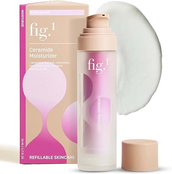 Fig.1 Ceramide Moisturizer, Face Cream with Peptides & Squalane, 1.7 fl oz
