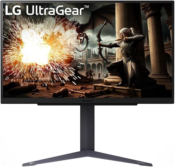 LG Ultragear™ 27GS75Q-B.AEU Gaming PC Monitor 68.5 cm IPS Panel QHD Resolution (2560 x 1440) 1 ms 180Hz (200Hz O/C) sRGB99% (CIE1931) AMD FreeSync Compatible with NVIDIA G-Sync