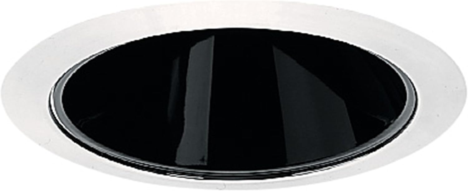 Juno Lighting Group 206C-WH 5-Inch Deep Cone Light Alzak, White Trim