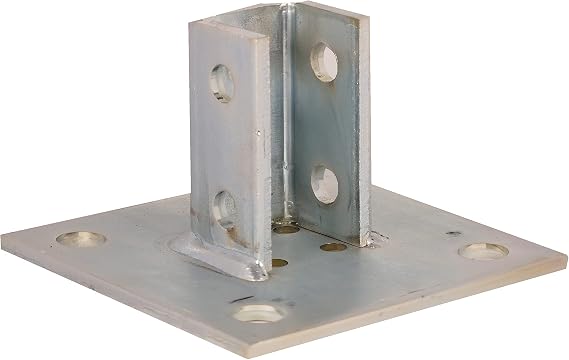 UNISTRUT Genuine P2072ASQ-EG 1-5/8" Square Mount Post Base Strut Mount for All 1-5/8" Single Strut Channel