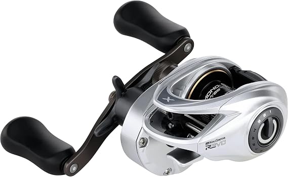 Abu Garcia Revo X VoltiQ Low Profile Baitcasting Reel, Size LP, Electronic VoltiQ Casting System, Carbon Fiber Drag, for Right Handed Anglers