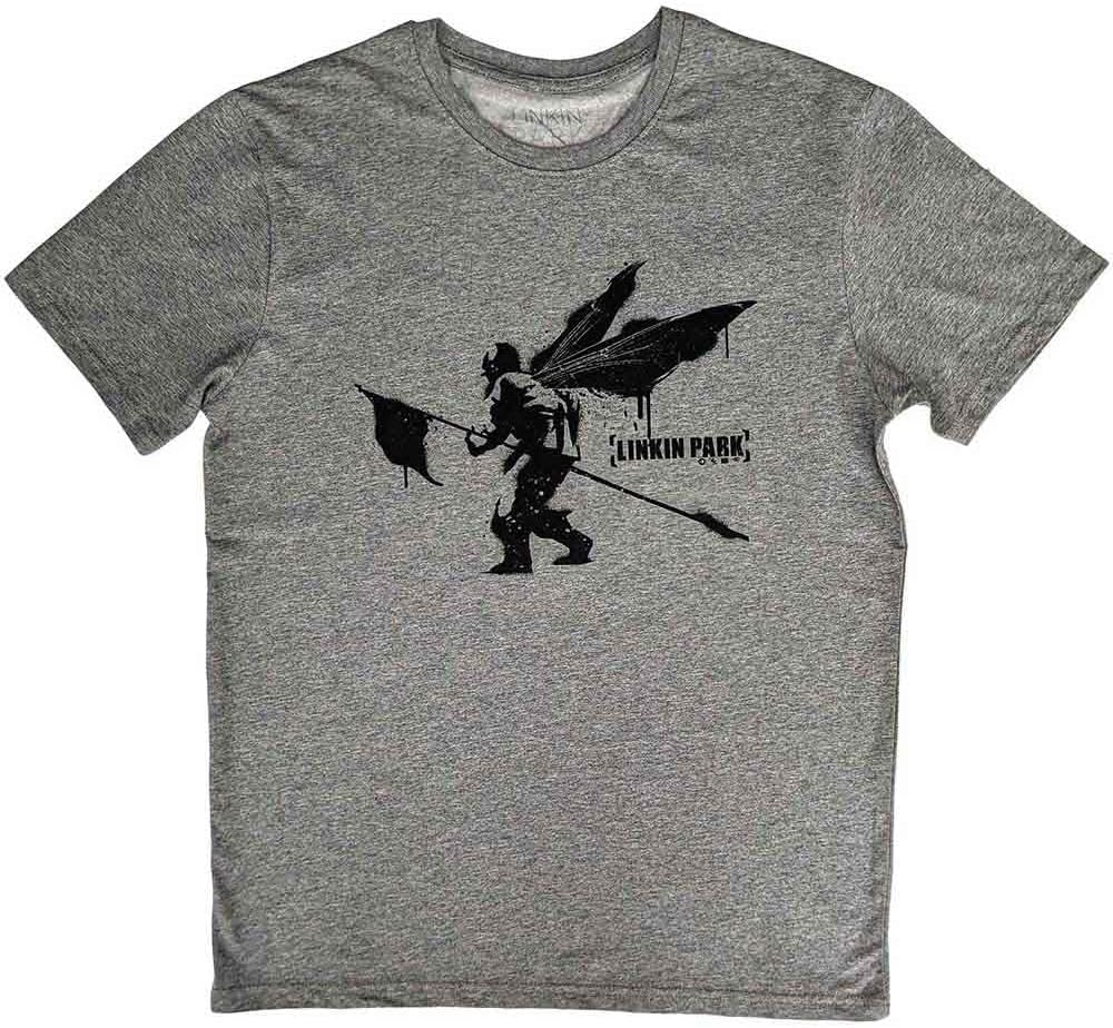 Linkin Park Mens Street Soldier T-Shirt Gray | Officially Licensed Merchandise