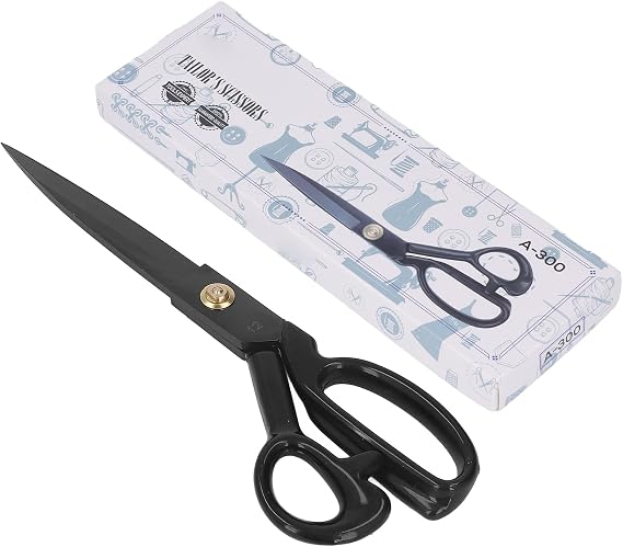Professional 12in Sewing Scissors Heavy Duty Scissors Ultra Sharp Fabric Shears Tailor Dressmaker Craft Paper Scissors for Home Office Artists Dressmakers