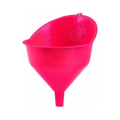 FloTool Giant Automotive Funnel with 10 Inch Wide Mouth for Gas, Oil, Transmission, Coolant, and Other Fluids, with QuickFill Technology & Splash Guard (10705)