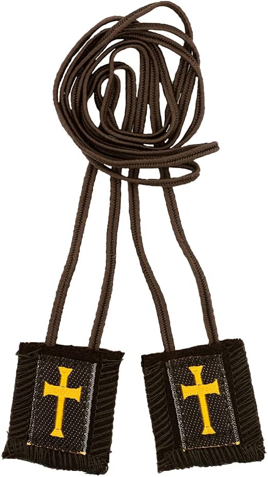Authentic Catholic Scapular - 100% Wool (Crusader 22")