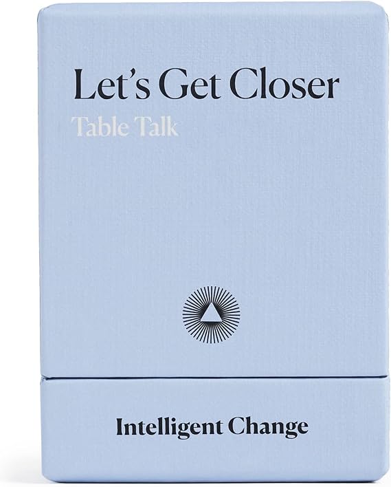 Intelligent Change Get Closer: Table Talk Conversation Cards Dinner Party Conversation Starter Fun Talking Card Game for Friends Family Couples Ice Breaker Games 52 Question Cards