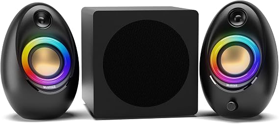 Bluedee Computer Speakers with Subwoofer, 2.1 PC Speakers, 80W Peak Power