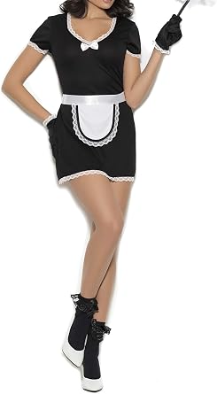 French Maid 4 Piece Adult Cosplay Costume Set