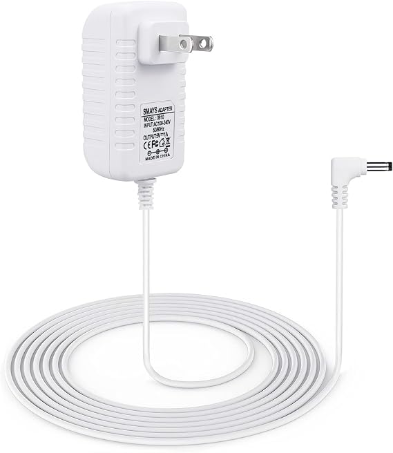 6V AC Adapter for Omron Blood Pressure Monitor Hem-ADPTW5, Power Cord White