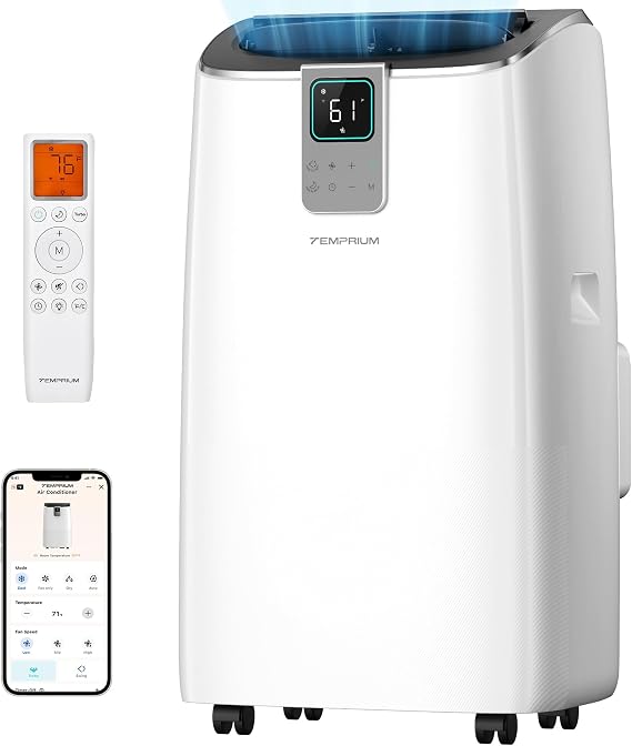 12,000 BTU Portable AC with Smart Control up to 600 Sq. Ft