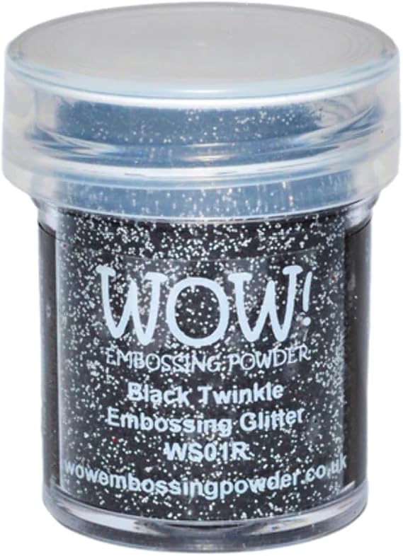 Wow Embossing Powder Wow! Embossing Powder, 15ml, Black Twinkle