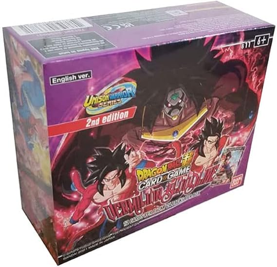 Dragon Ball Super Unison Warrior Series 2 Vermilion Bloodline Booster Box 2nd Edition