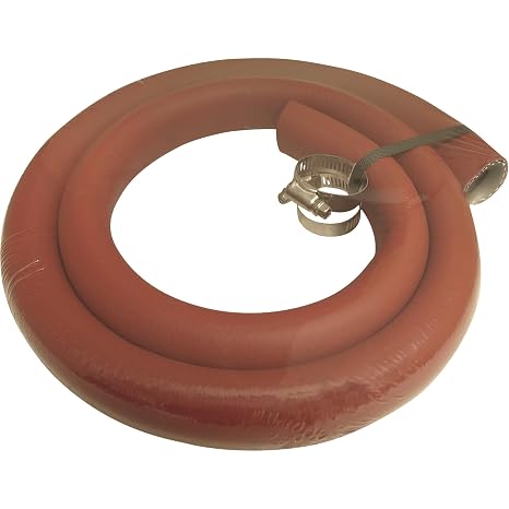 Apache 98392250 1" x 5' Low Pressure Hydraulic Return Line Hose with Worm Gear Clamps