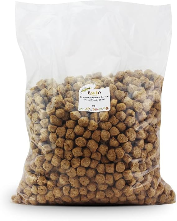Textured Vegetable Protein - Plain Chunks (TVP) 2kg (BWFO)