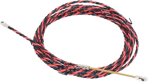 Electrical Spring Wire Threader Fish Tape, Plastic Steel Resistant Electrical Wire Puller Tool Manual for Conduit (5M), ZIZEVogdktebp9f-11