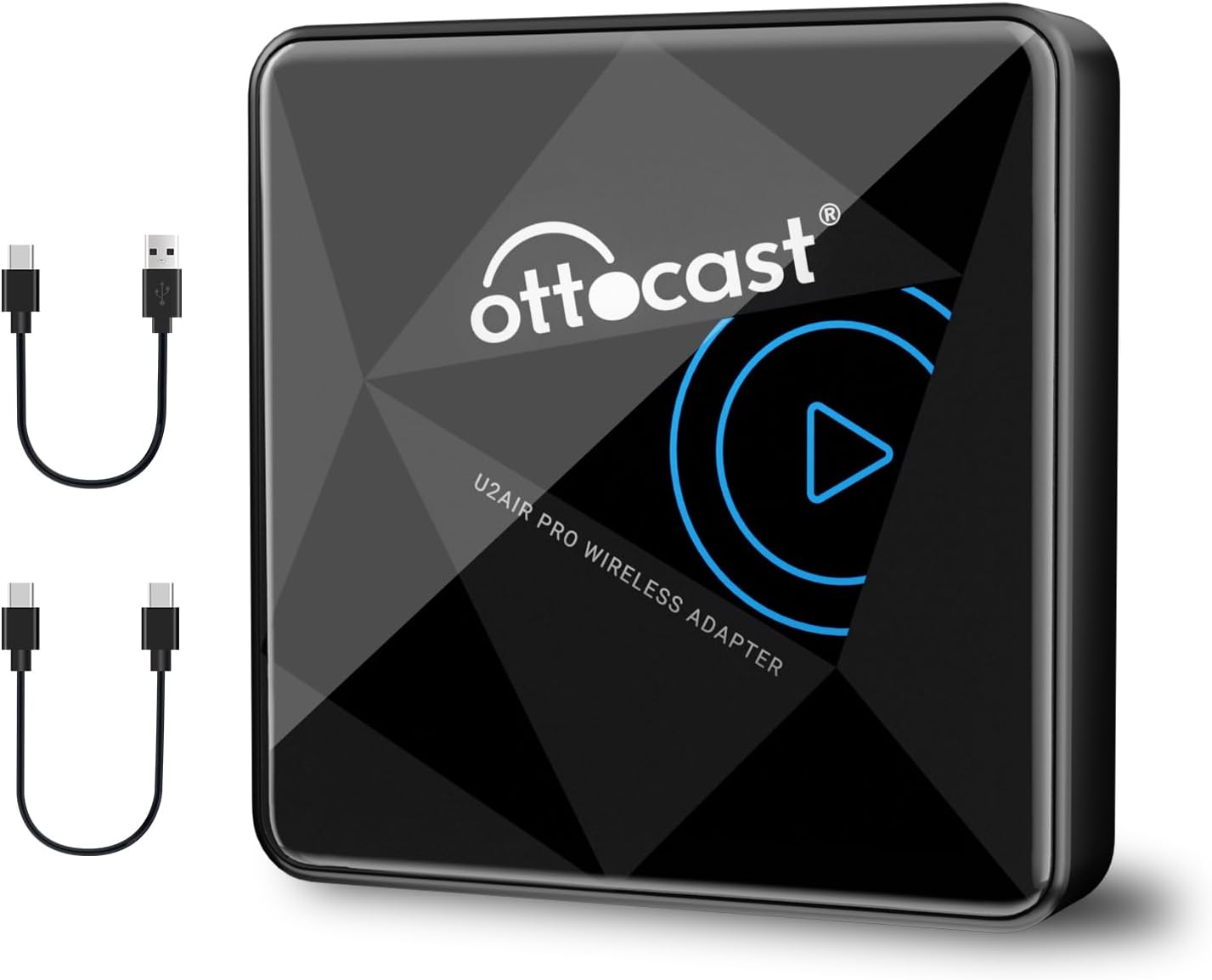 OTTOCAST U2Air Pro Wireless CarPlay Adapter Bluetooth Apple CarPlay Adapter for iPhone Plug & Play for OEM Wireless CarPlay Cars Dual Band WiFi Online Update