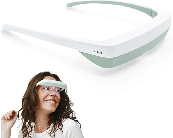 Luminette 3 Light Therapy Glasses - Wearable Light Therapy Lamp - Natural Relief for Sleep Problems, Seasonal Mood Disorders & Jet lag - Portable Daylight Lamp (Green)