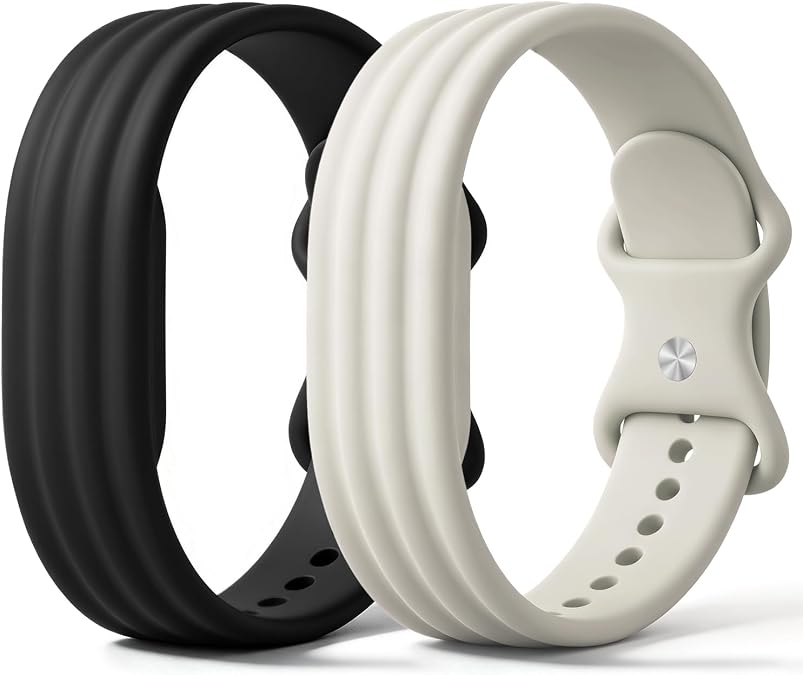 2 Pack Silicone Bands for Google Fitbit Air Active Band for Men Women