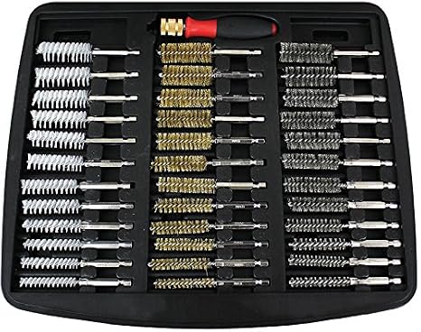 IPA Tools - 36Pc Bore Brush Set W/ 1/4 Driver Handle (8001D), One Size