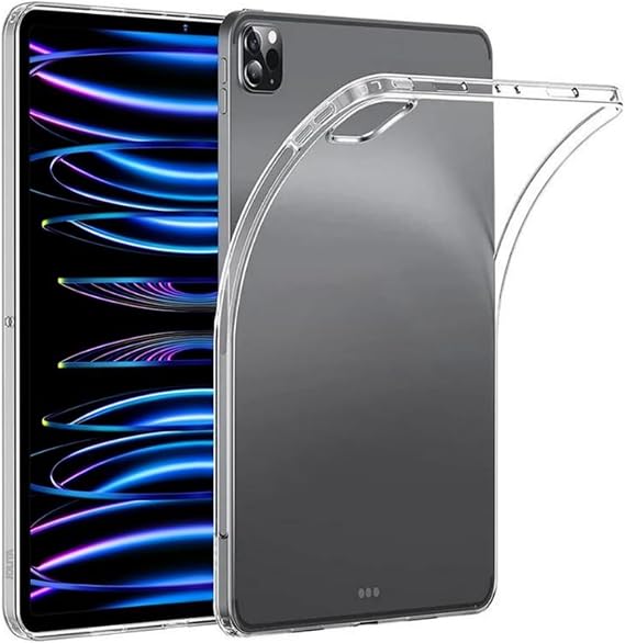 Jolita iPad Pro 11 M2 4. Nesil 2022 Uyumlu Şeffaf Silikon Tablet Kılıfı Kapak Renksiz 11 Inç
