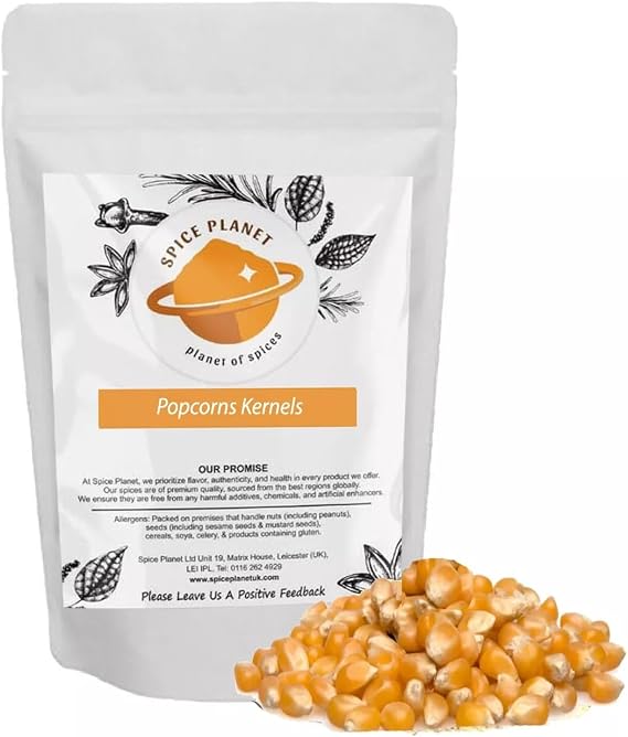 Popcorn Popping Corn Kernels | Popcorn Seeds by Spice Planet® 1kg (1000 Grams)