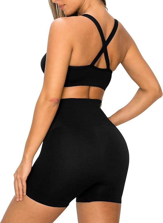 ALWAYS Activewear for Women Set - Super Stretch Yoga Top High Waisted Leggings