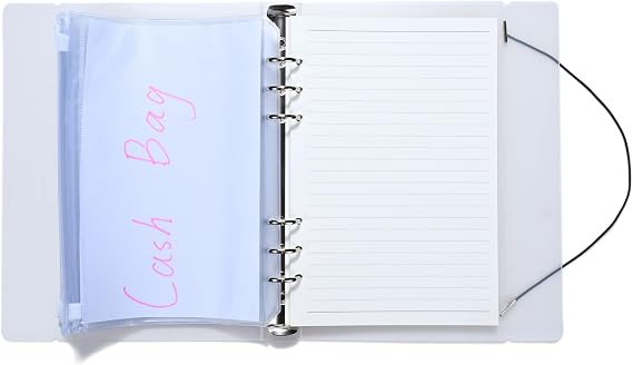 A6 Money Saving Budget Binder Exenpense Envelopes Cash Book for Office School Home (A6)