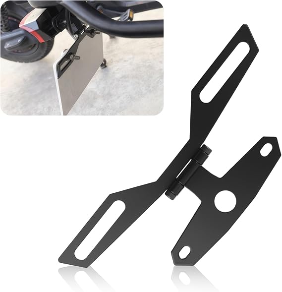 Motorcycle License Plate Bracket Adjustable,2-in-1 Motorcycle License Plate Holder for Licenses Plates/Tail Light,Universal Motorcycles Plates Mount Motorcycles Accessories